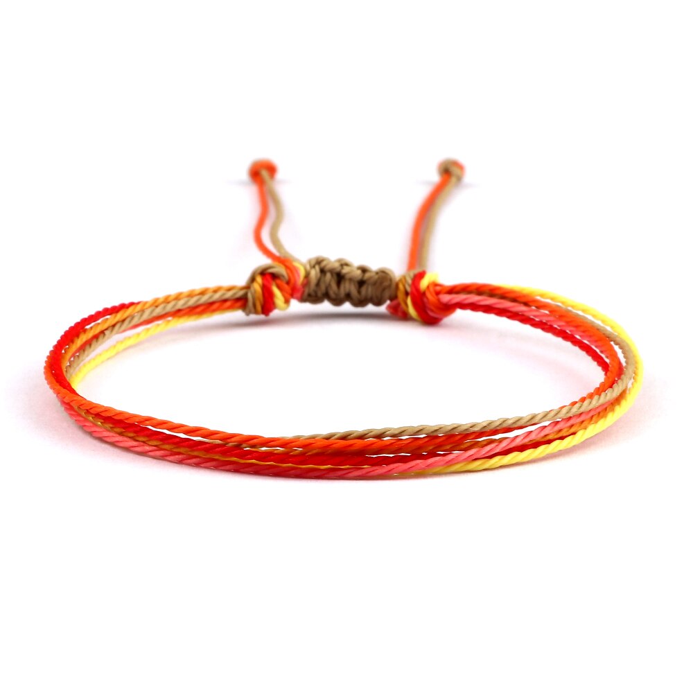 Fashion 13 Styles Colorful Wax Line Braided Bracelet Women Men Adjustable Bangles Jewelry Gift for Friend Charm Couple Pulsera