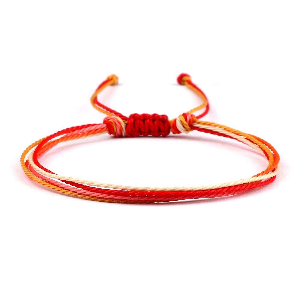 Fashion 13 Styles Colorful Wax Line Braided Bracelet Women Men Adjustable Bangles Jewelry Gift for Friend Charm Couple Pulsera