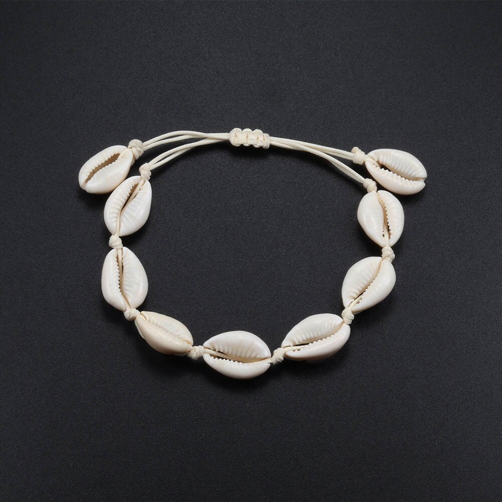 Bohemian Bracelets Anklets Natural Shell Chain Braided