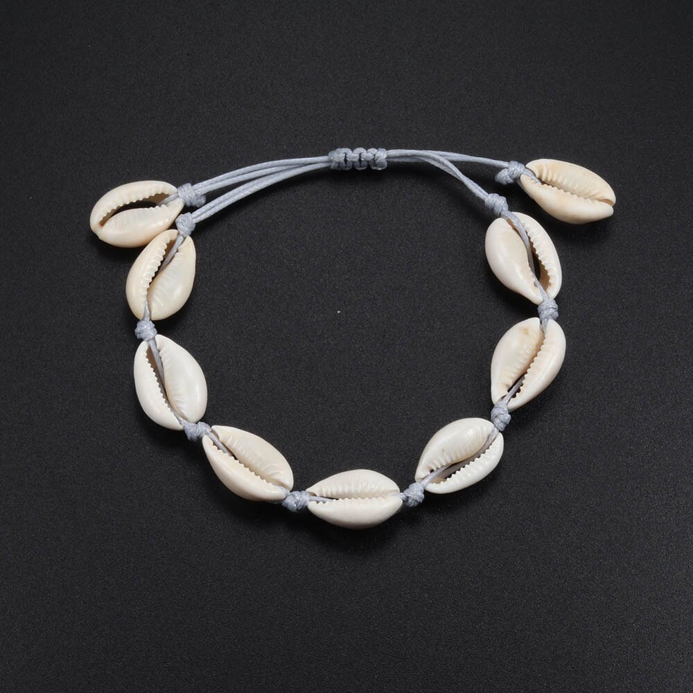 Bohemian Bracelets Anklets Natural Shell Chain Braided