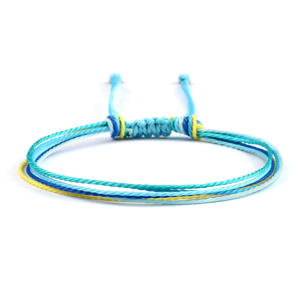 Fashion 13 Styles Colorful Wax Line Braided Bracelet Women Men Adjustable Bangles Jewelry Gift for Friend Charm Couple Pulsera