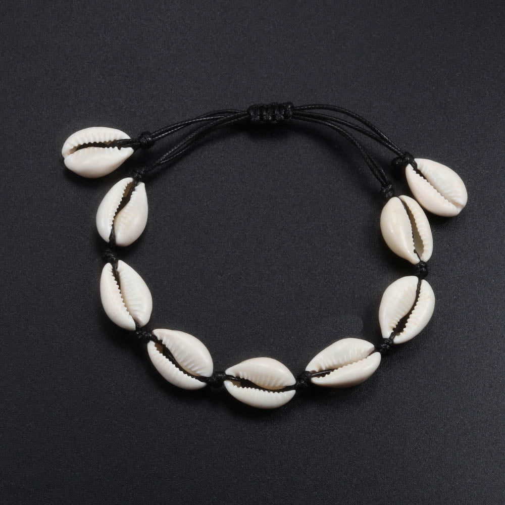 Bohemian Bracelets Anklets Natural Shell Chain Braided