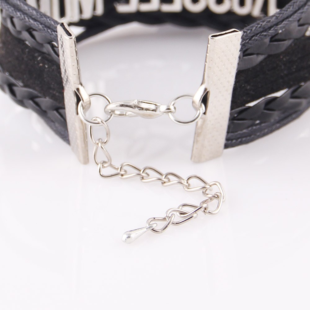 Infinity Love  Letters ID Music Women Bracelet Stacks Note Charm Leather Wrap Bracelets &amp; Bangles For Women Men Jewelry