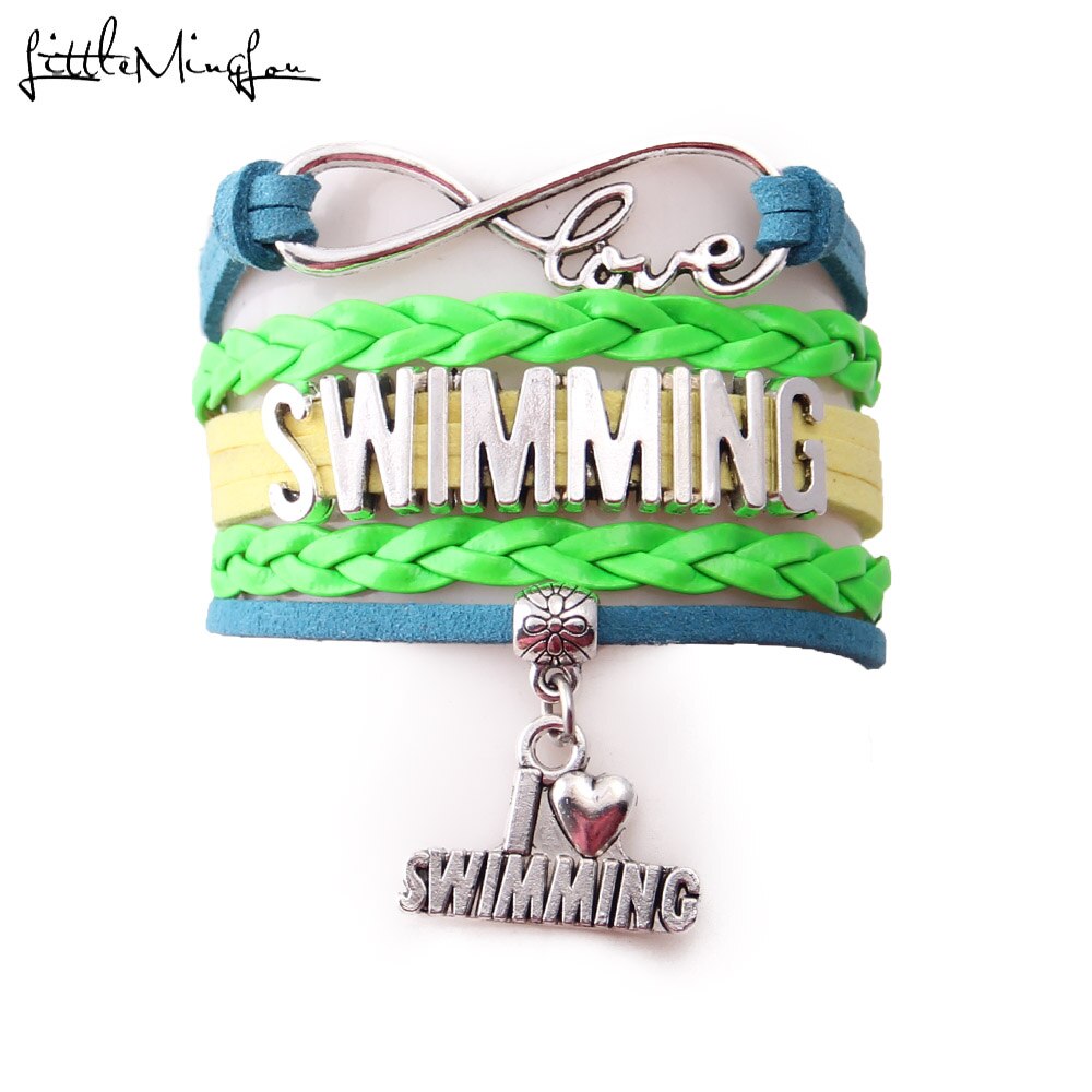 4 Colors Infinity Love Swimming Bracelet Stacks