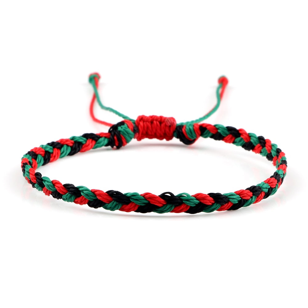 Wax Line Braided Bracelet Handmade Boho Thread Couple Bracelet