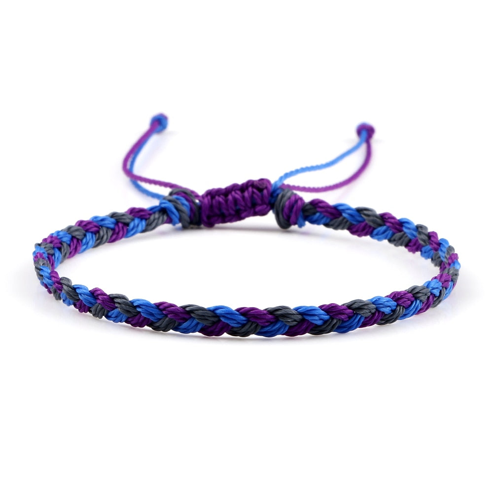 Wax Line Braided Bracelet Handmade Boho Thread Couple Bracelet