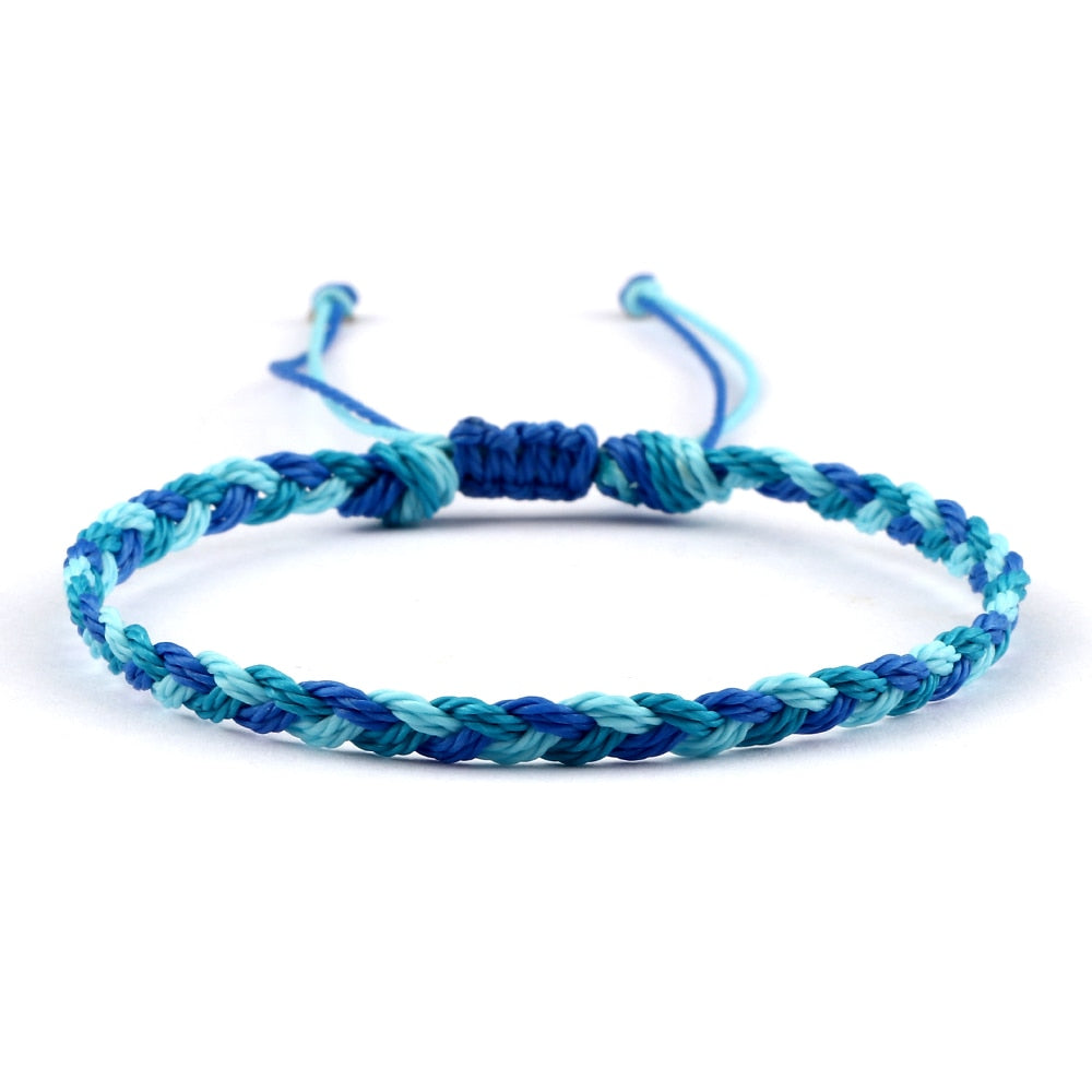 Wax Line Braided Bracelet Handmade Boho Thread Couple Bracelet