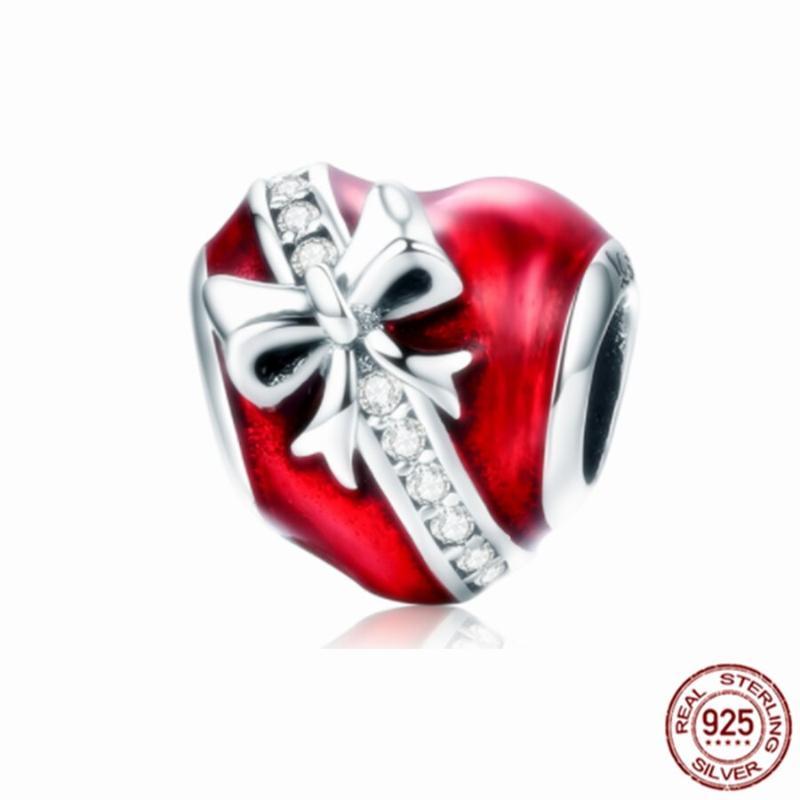 Happy family Couples Propose Clover Heart Charm 925 Sterling Silver Bead Fit Original Pandora Bracelet DIY Jewelry Gift