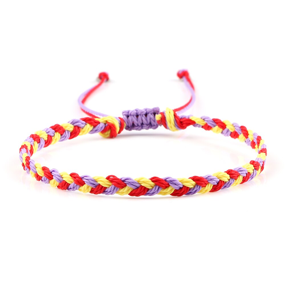 Wax Line Braided Bracelet Handmade Boho Thread Couple Bracelet