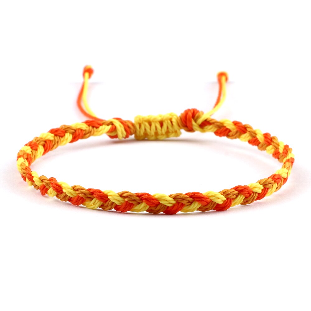 Wax Line Braided Bracelet Handmade Boho Thread Couple Bracelet