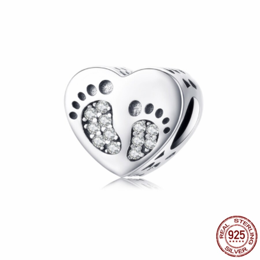 Happy family Couples Propose Clover Heart Charm 925 Sterling Silver Bead Fit Original Pandora Bracelet DIY Jewelry Gift