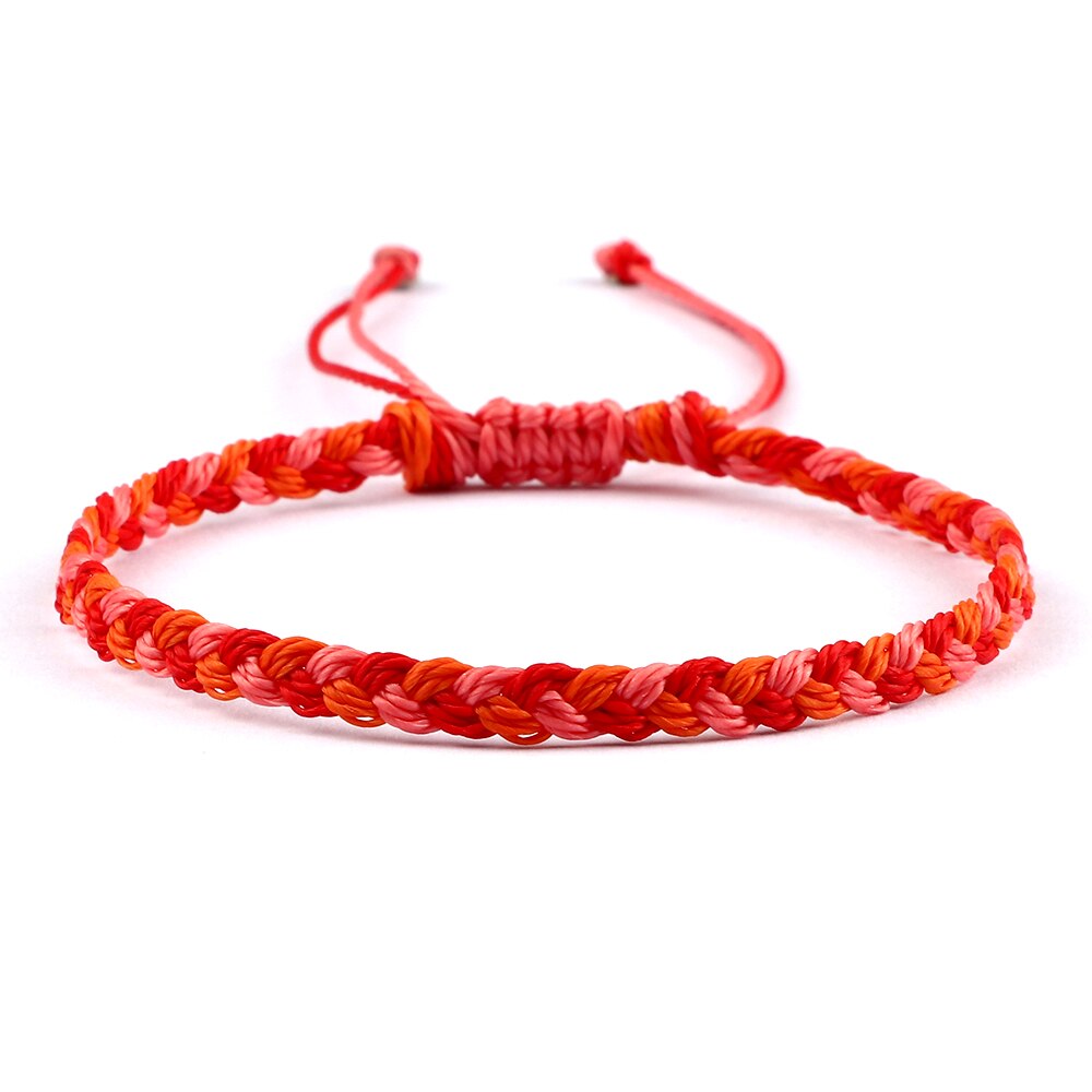 Wax Line Braided Bracelet Handmade Boho Thread Couple Bracelet