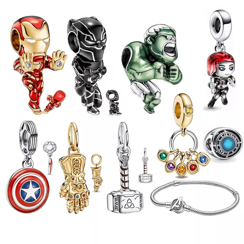 Disney Various Characters Sterling Silver Charms