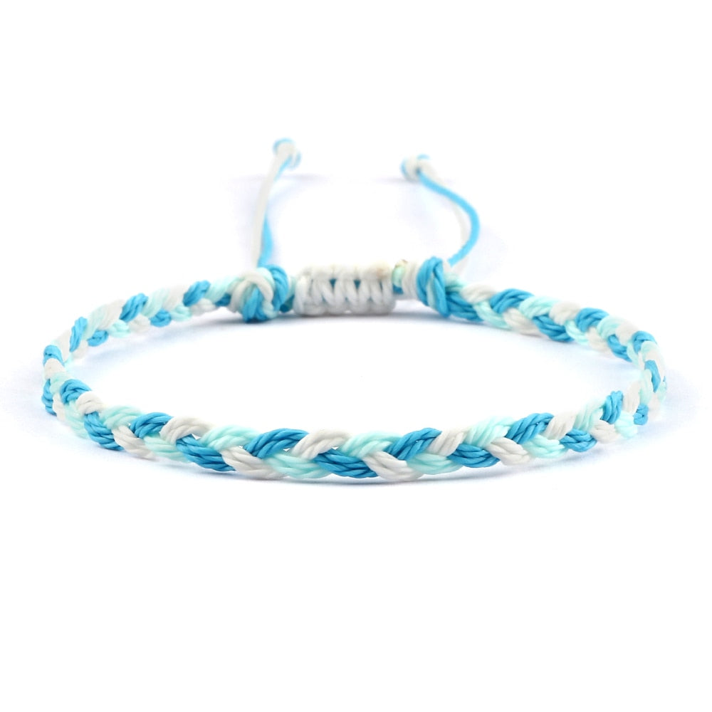 Wax Line Braided Bracelet Handmade Boho Thread Couple Bracelet