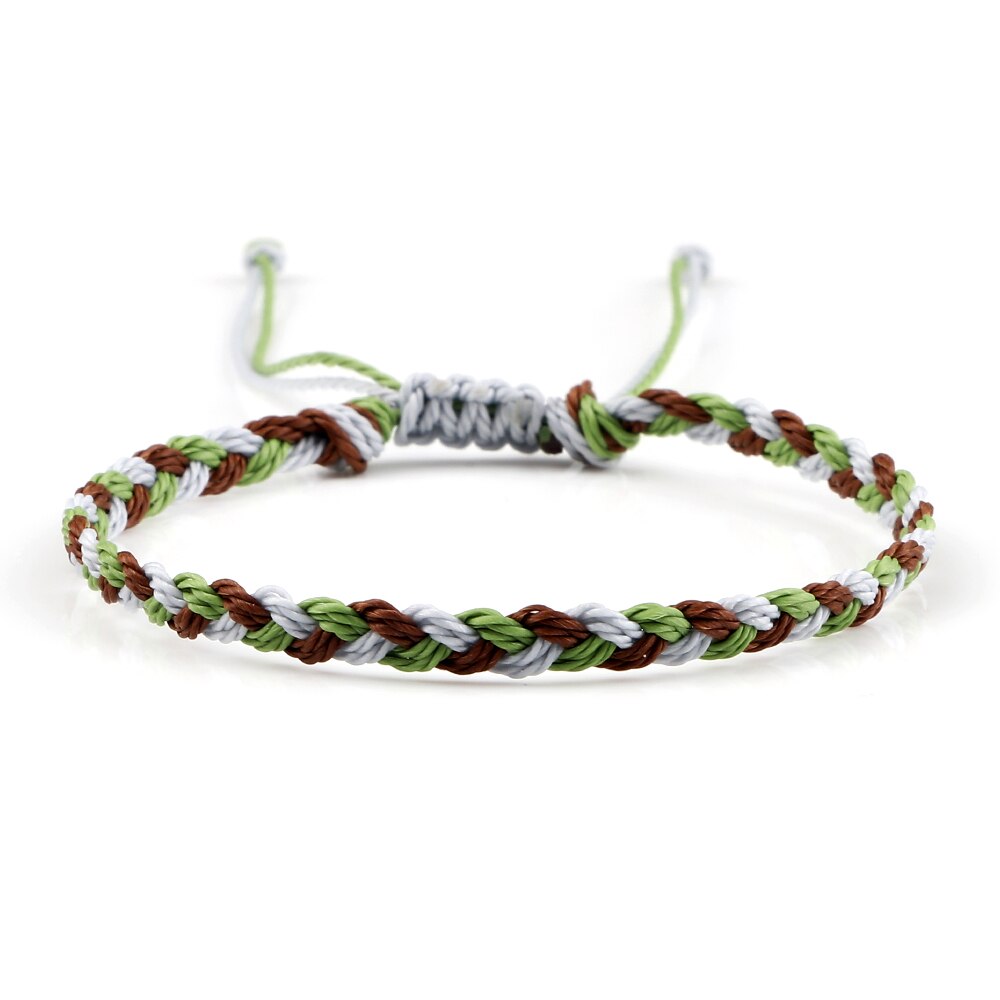 Wax Line Braided Bracelet Handmade Boho Thread Couple Bracelet