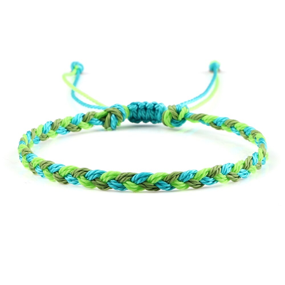 Wax Line Braided Bracelet Handmade Boho Thread Couple Bracelet