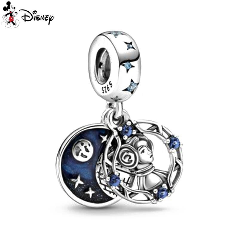 Disney Sterling Silver Spiderman; Star Wars, Mermaid Charms Bracelet