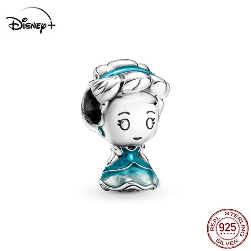 Disney Sterling Silver Disney Princess Charms Fits Pandora Bracelets & Bangles