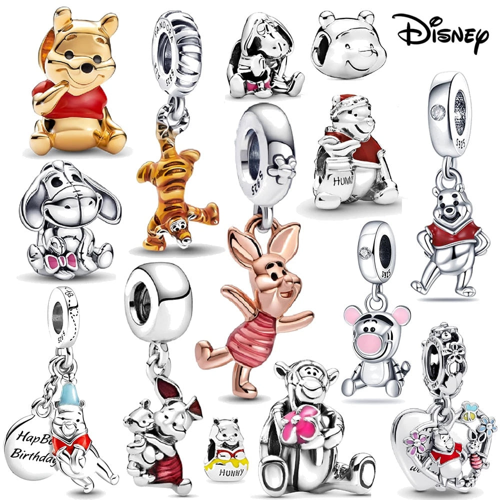 Disney Various Characters Sterling Silver Charms